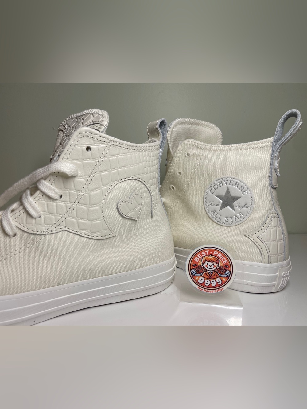 Converse - Size 9 - Women CTAS Hi Western Unisex Sneakers Cream - A10332C - New